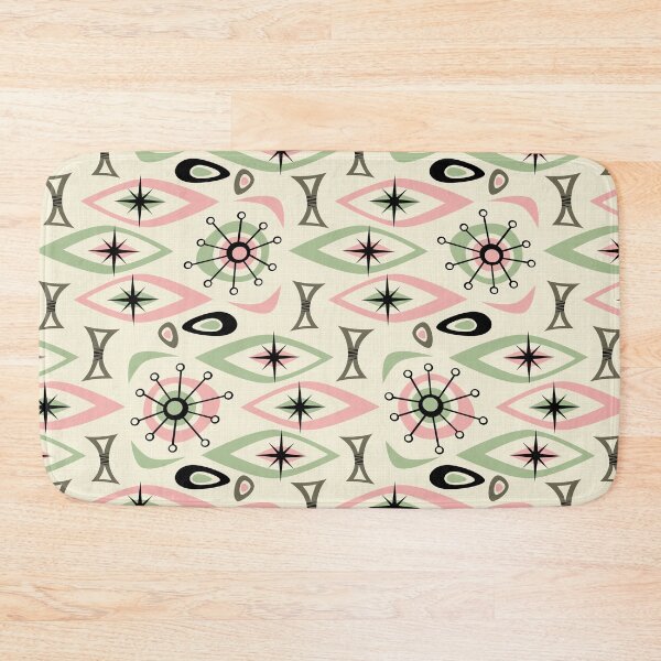 Item preview, Mid Century Shapes / Pink and Green designed and sold by studioxtine.