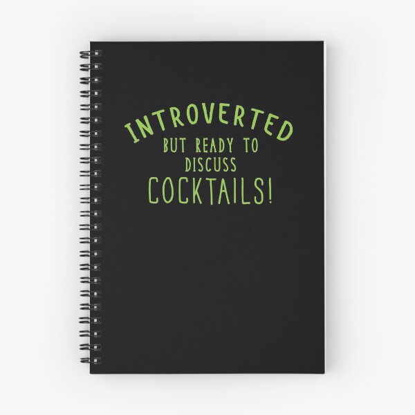 Item preview, Introverted but ready to discuss cocktails! designed and sold by jazzydevil.