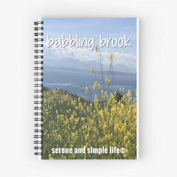 Item preview,  'babbling brook'  spiral journal designed and sold by sayitdisplayit.
