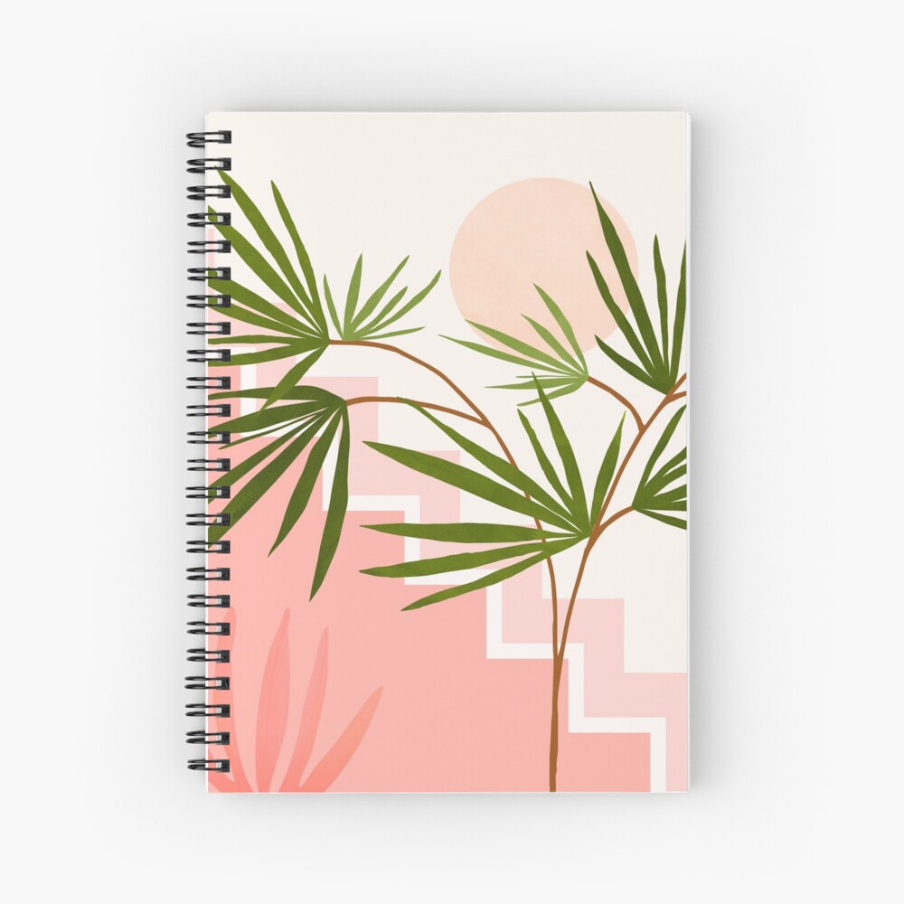 Tropical Miami Deco Spiral Notebook