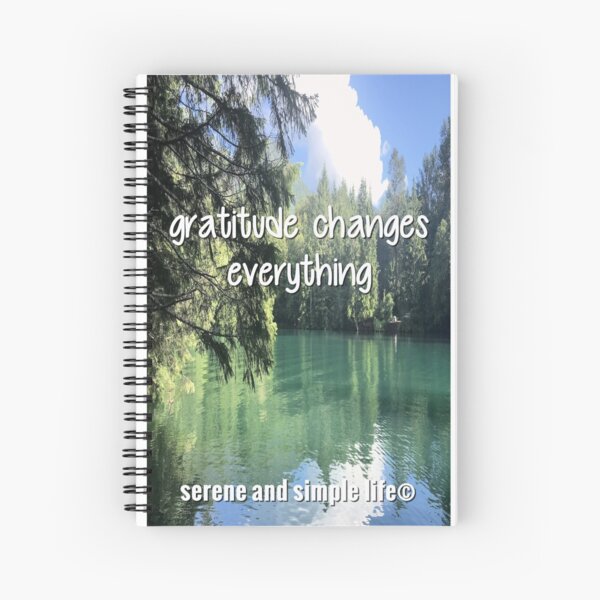 gratitude changes everything spiral journal Spiral Notebook