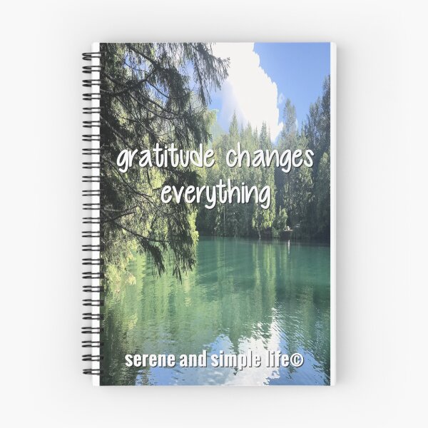 Item preview,  gratitude changes everything spiral journal designed and sold by sayitdisplayit.