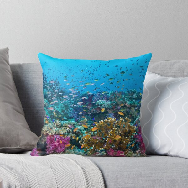 Fantasea Reef Throw Pillow