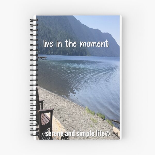 Item preview,   live in the moment spiral journal designed and sold by sayitdisplayit.