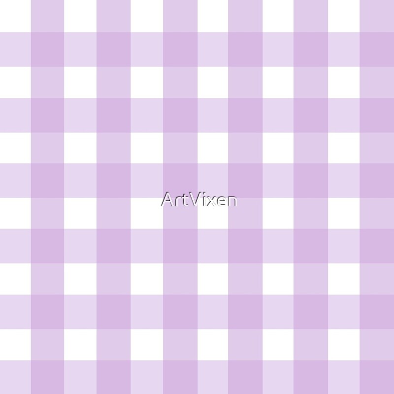 Pastel Purple Gingham Check Pattern 