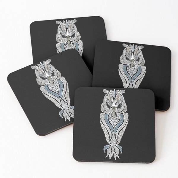 Item preview, Wood Owl on Black designed and sold by Karen  Todman -Aroca Designs-.