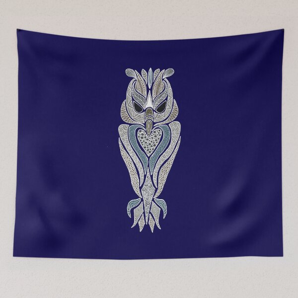 Item preview, Wood Owl on Black designed and sold by Karen  Todman -Aroca Designs-.