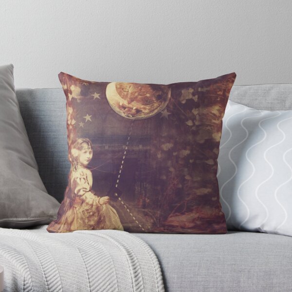 Alice and the Cheshire Cat Throw Pillow