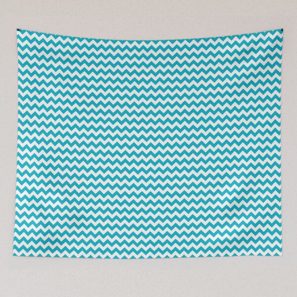 Item preview, Caribbean Turquoise Blue Chevron designed and sold by Candice Davis.