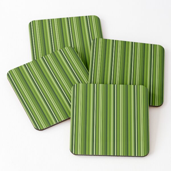 Item preview, Shades of Irish Green Stripes  designed and sold by Candice Davis.