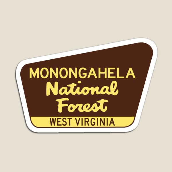 Monongahela National Forest West Virginia Laptop Luggage Bumper Magnet