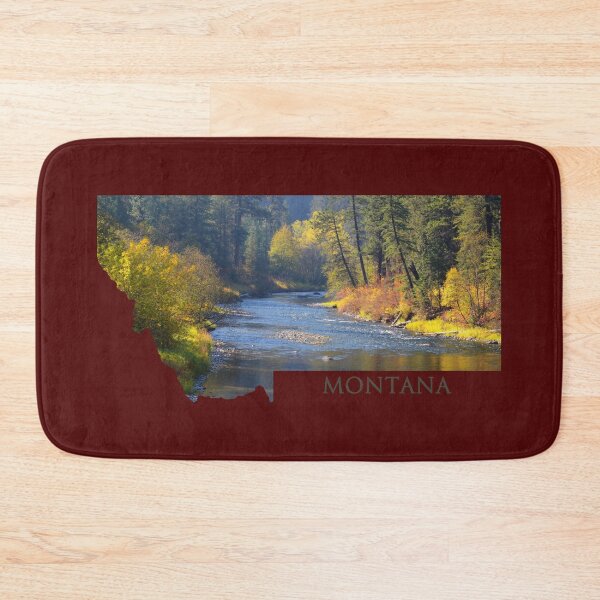 Item preview, Montana- A River Runs Through Autumn designed and sold by Whisperingpeaks.