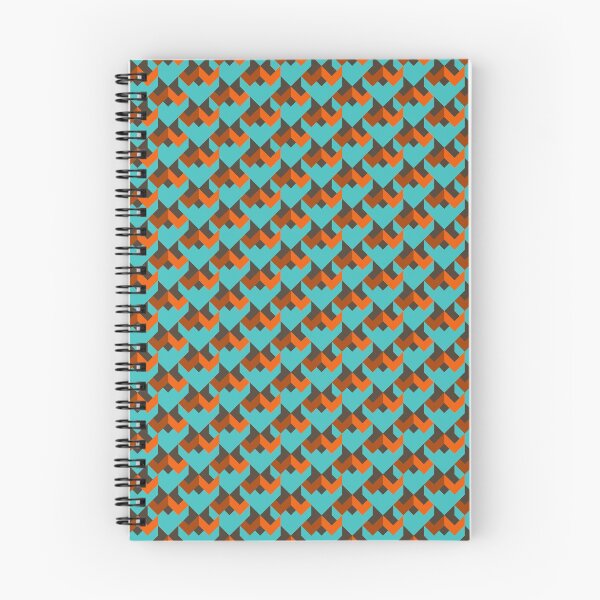 Item preview, Aqua and Orange Dark Tribal Print designed and sold by Candice Davis.