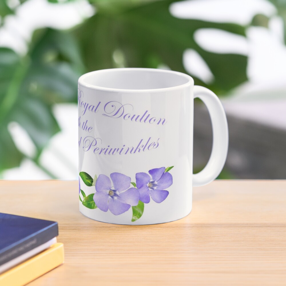 "Royal Doulton with Hand Painted Periwinkles" Mug by FrankieCat Redbubble