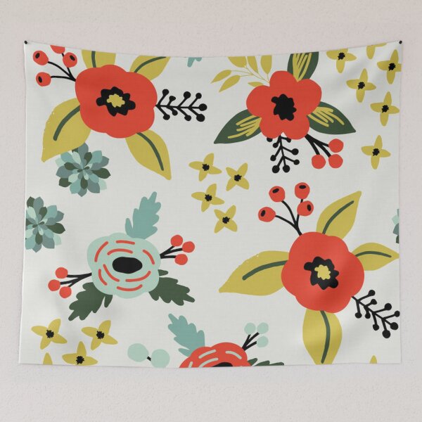 Artikelvorschau, Super niedliche tropische Vintage Art mit Blumen entworfen und verkauft von pugmom4.