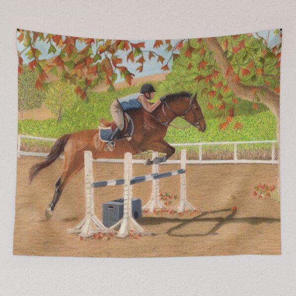 Item preview, Beautiful Hunter/Jumper Horse & Rider designed and sold by Patricia Barmatz.