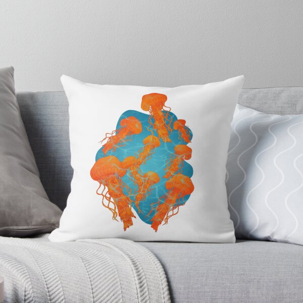 Jellyfish Throw Pillow
