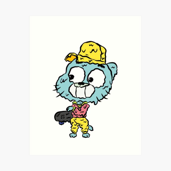 Gumball from The Amazing World of Gumball™ Ocho's Uncle Song Art Print for  Sale by sketchNkustom