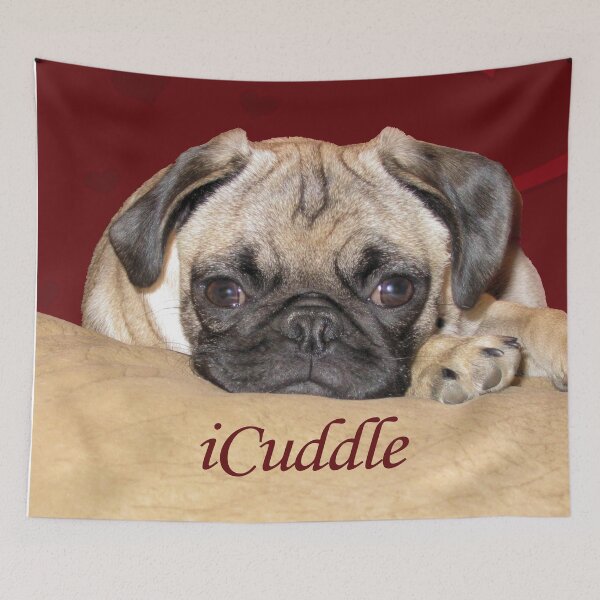 Item preview, Cute iCuddle Pug Puppy Art, iPhone & iPad Cases designed and sold by Patricia Barmatz.