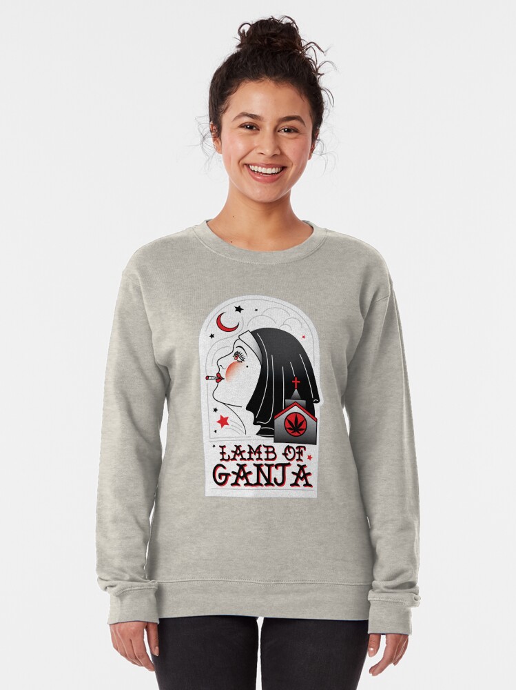 Alternate view of Lamb of Ganja Pullover Sweatshirt