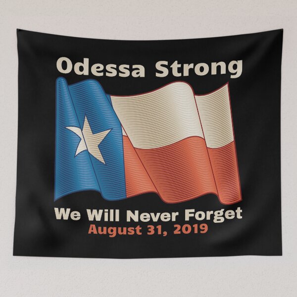 Item preview, Midland Odessa Strong We Will Never Forget Victims Memorial designed and sold by offthedome.