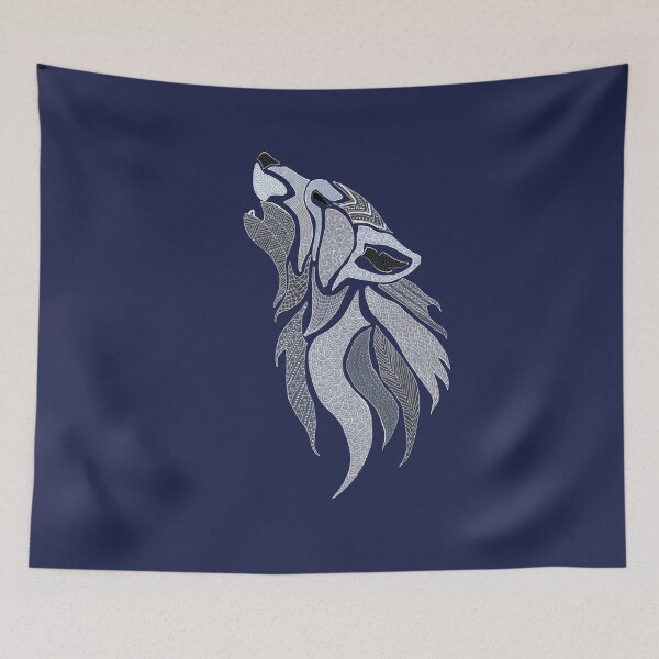 Item preview, Howling Grey wolf designed and sold by Karen  Todman -Aroca Designs-.
