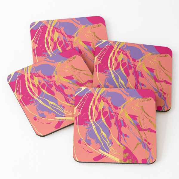 Item preview, Bohemian Marble Pink Gold Purple designed and sold by Anne-Marie Bloor.