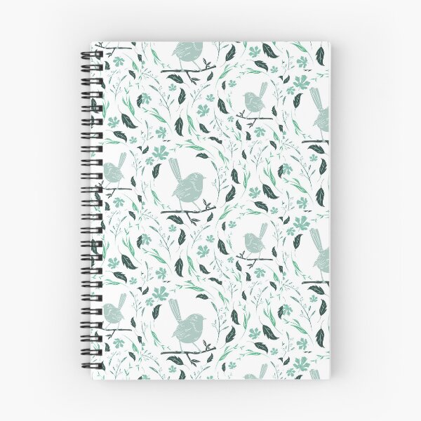 Aperçu de l'œuvre Oiseaux et feuilles Seamless Pattern créée et vendue par BeLightDesigns.