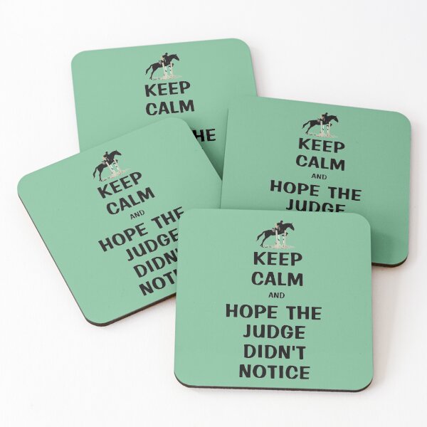 Item preview, Keep Calm & Hope The Judge Didn't Notice Equestrian Gifts designed and sold by Patricia Barmatz.
