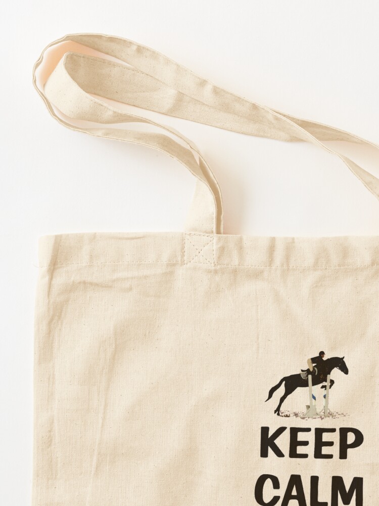 Alternate view of Keep Calm & Hope The Judge Didn't Notice Equestrian Gifts Tote Bag