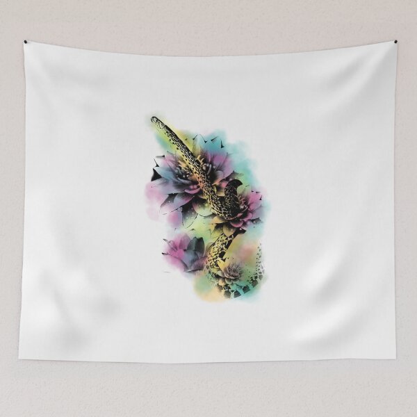 Item preview, Bull Snake Floral Watercolor designed and sold by HannsMariee.