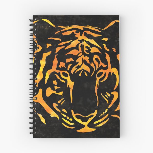 Item preview, Fiery Orange Tiger Silhouette on Black designed and sold by Candice Davis.