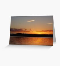Lake Macquarie Sunset 1 Greeting Card