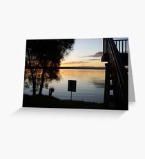 Lake Macquarie Sunset 3 Greeting Card
