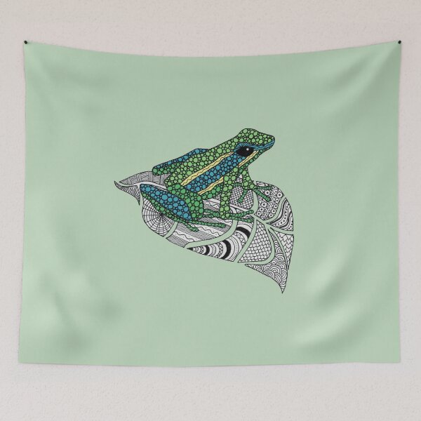 Item preview, Frog on a leaf designed and sold by Karen  Todman -Aroca Designs-.