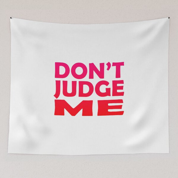 Item preview, Don't Judge Me (Red) designed and sold by SassyClassyMe.
