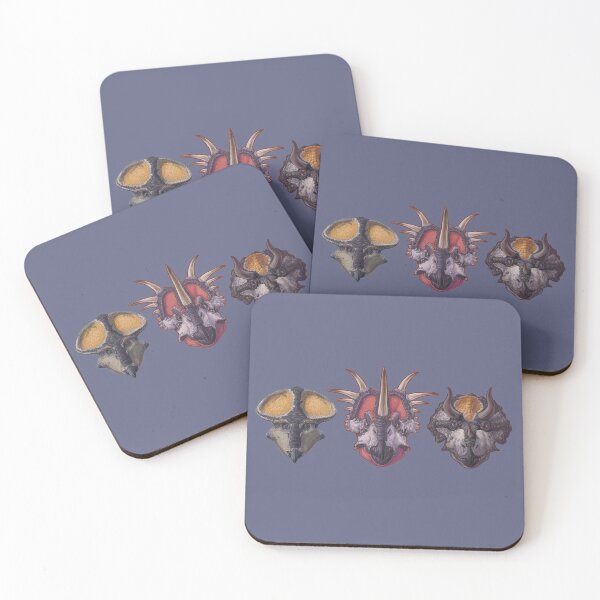 Item preview, Ceratopsian Triad designed and sold by CoffeeBlack Illustration.