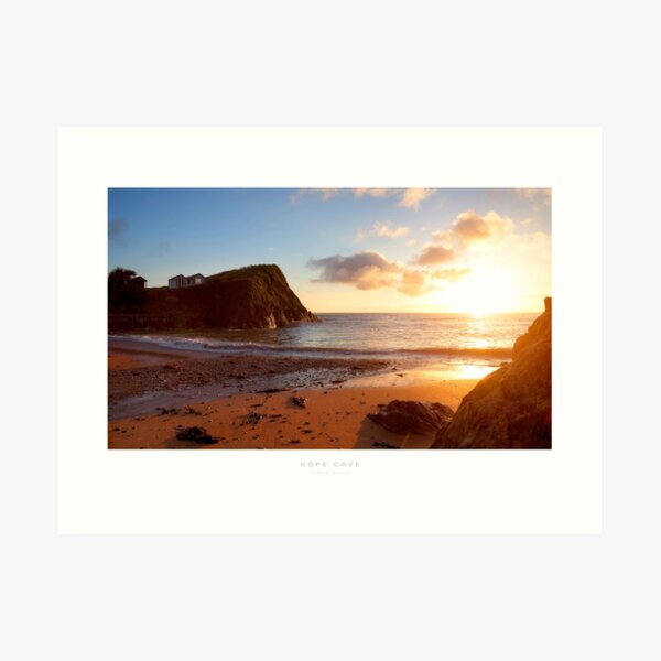 Hope Cove, Devon Art Print