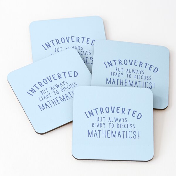 Item preview, Introverted but ready to discuss Mathematics! designed and sold by jazzydevil.