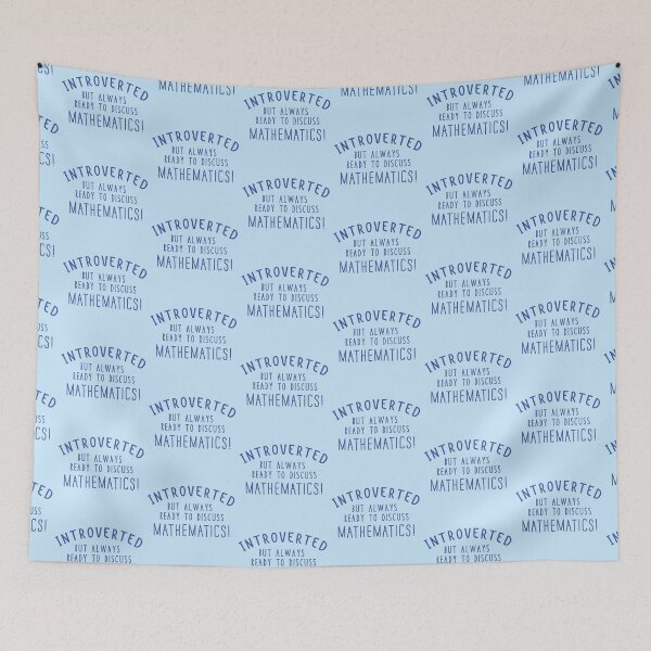Item preview, Introverted but ready to discuss Mathematics! designed and sold by jazzydevil.