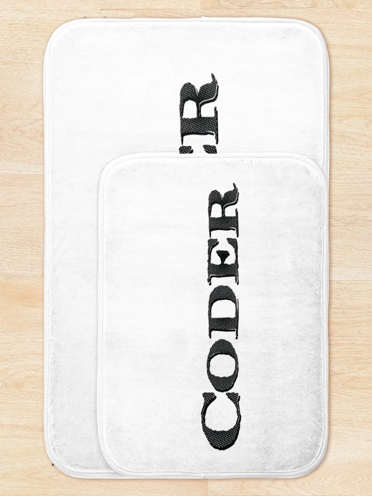 Thumbnail 5 of 6, Bath Mat, Coder Startup Code Programming Software Engineering designed and sold by ProjectX23.