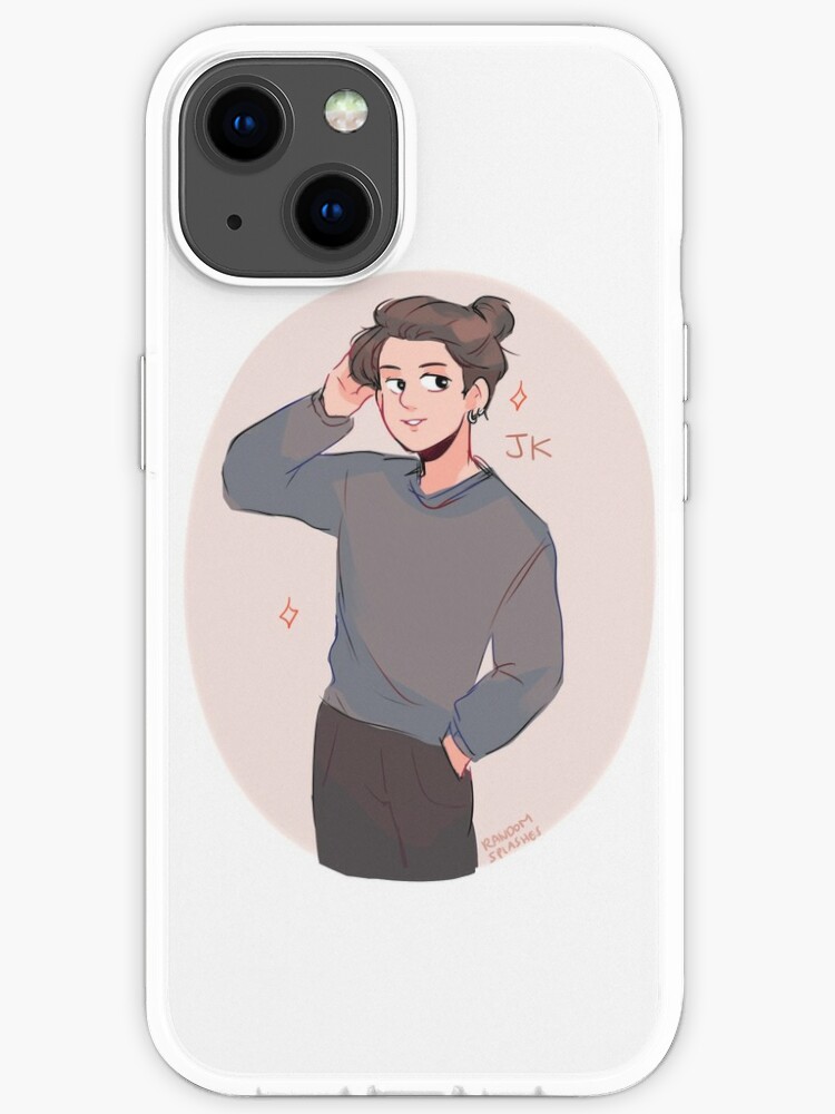 Bts Jk With A Man Bun Iphone Case For Sale By Randomsplashes Redbubble