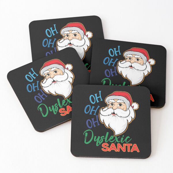 Item preview, Oh Oh Oh Dyslexic Santa Funny Christmas Holiday print designed and sold by tronictees.