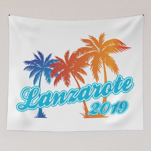 Item preview, Palms of Lanzarote Blue designed and sold by LoveLanzarote.