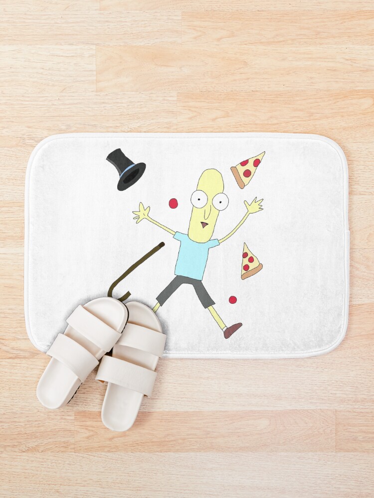 Alternate view of Mr Poopy Butthole is waiting for next season rick and morty fan art Bath Mat
