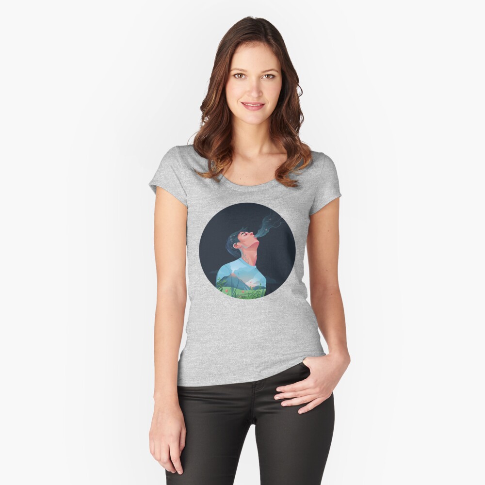 Item preview, Fitted Scoop T-Shirt designed and sold by anniko-story.
