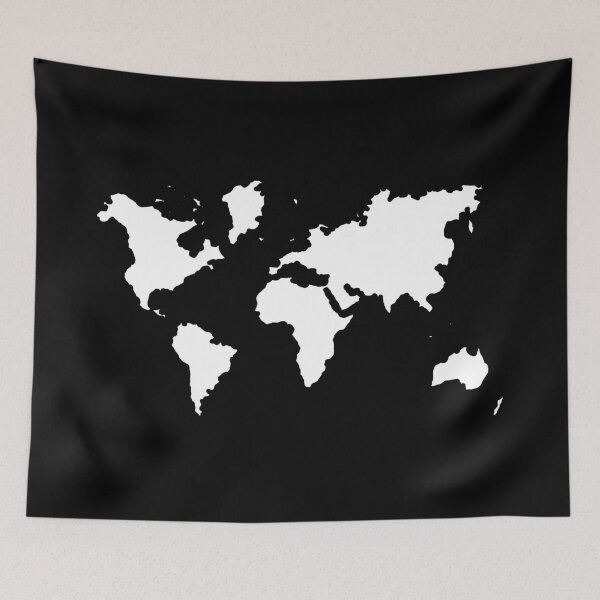 Item preview, World Map Outline designed and sold by hollanov98.