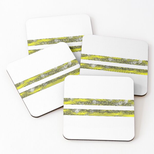 Item preview, Two Yellow Lines with Black Distress Pattern  designed and sold by plumpjose.