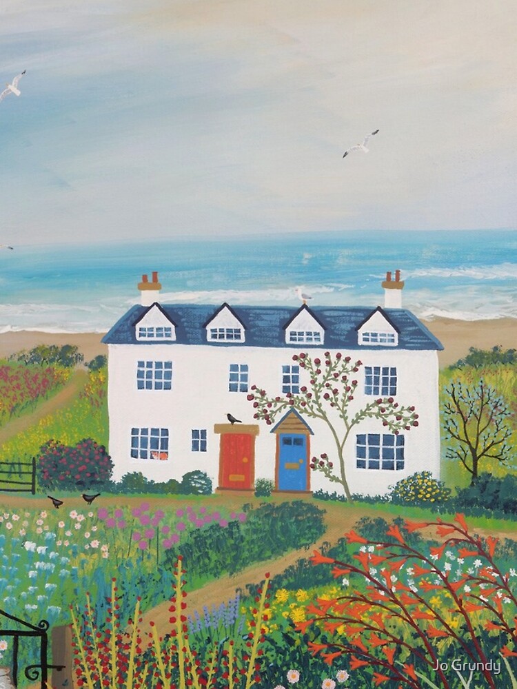 Beach View Cottages by Jogrundyart