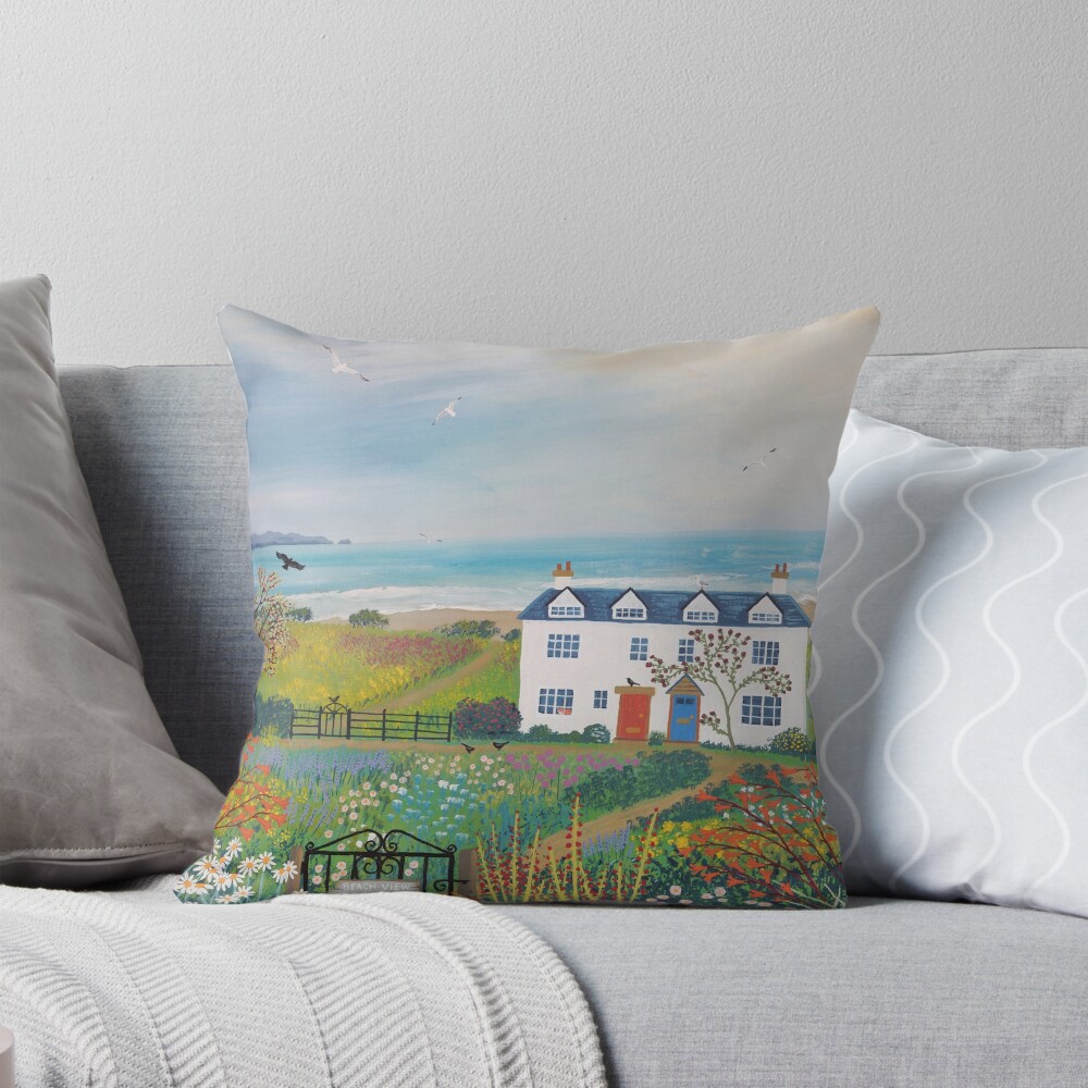 Item preview, Throw Pillow designed and sold by Jogrundyart.